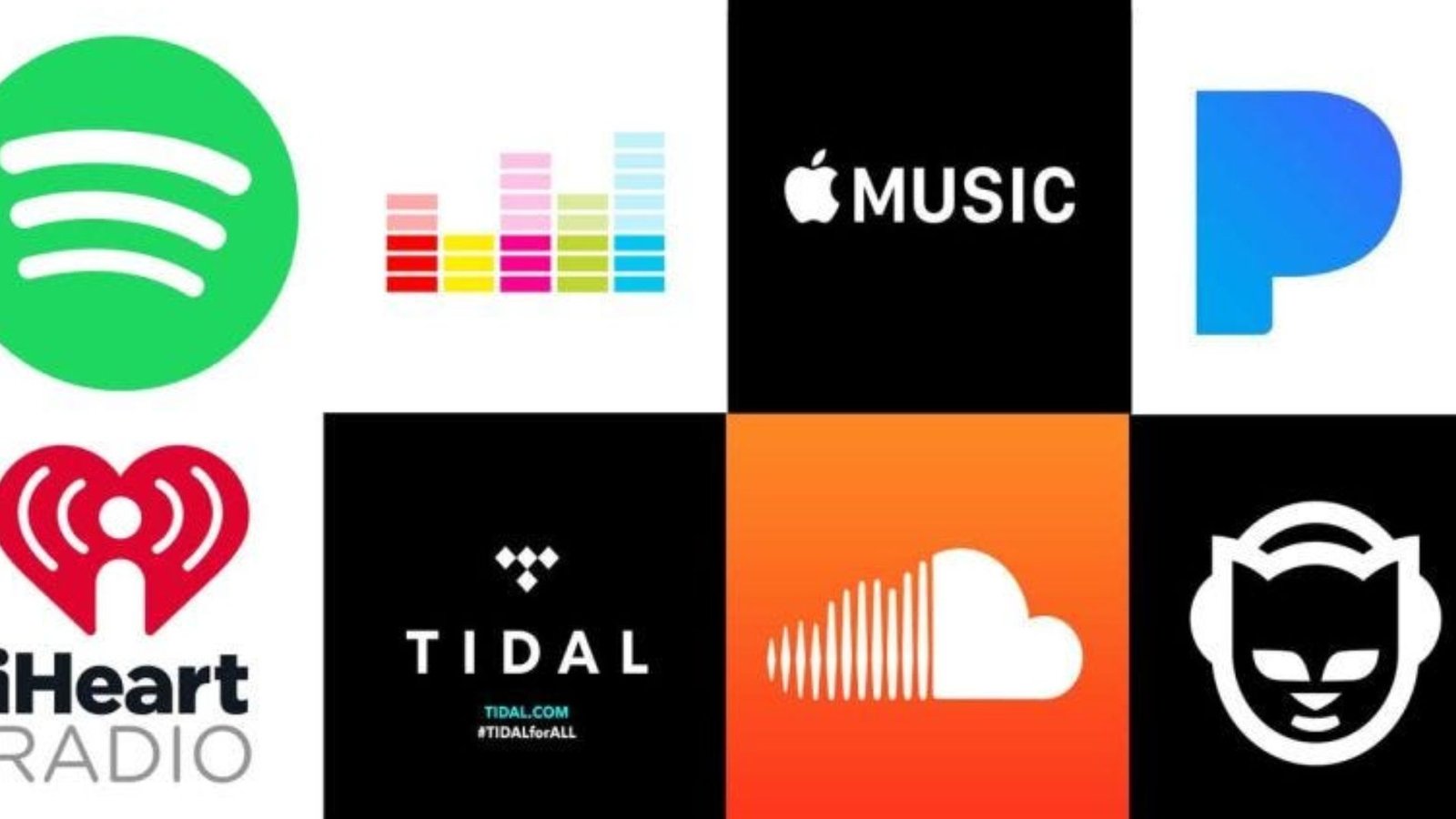 Music Sharing Apps Logos 